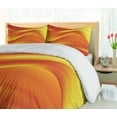 thumbnail image 5 of Ambesonne Orange Duvet Cover Set, Abstract Digital Waves, 2-Calking, Burnt Orange, 5 of 7
