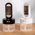 thumbnail image 4 of Toystoory Ventilador de pulverización de niebla de agua Recargable 3 velocidades Humidificador de apagado automático de escritorio de oficina Electrodomésticos Blanco, 4 of 6