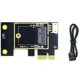 thumbnail image 2 of 4X Tarjeta Adaptadora de Tarjeta de Red InaláMbrica NGFF M.2 una PCIE Compatible con Tarjeta de Red 7260 8265 1650 1675X AX200 AX210, 2 of 6