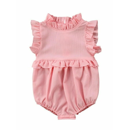 

Xingqing Baby Girls Princess Ruffle Romper Jumpsuit Clothes One-Pieces Outfits 18-24 Months