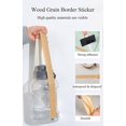 thumbnail image 4 of Wood Grain Wallpaper Edge - Peel and Stick, Removable and Waterproof, for Bathroom Mirror Frames, 11.8cm Wide, 10m Long, 4 of 5