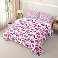 thumbnail image 3 of Erosebridal Fashion Leopard Lip Print Twin Quilt Set for Girls, Cherry High Heel Twin Coverlet Set, 2-Piece, 3 of 7