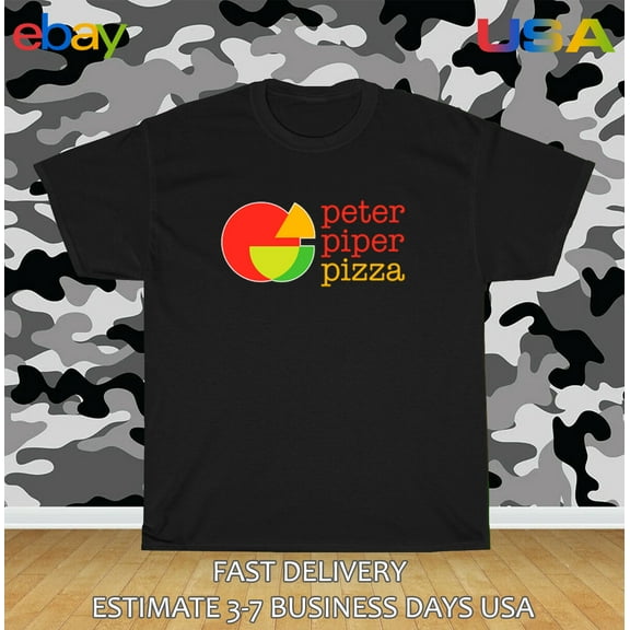 Peter Piper Pizza Logo Men's T-Shirt American Size T-Shirt
