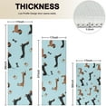 thumbnail image 4 of Dachshund Footprint Bone Kitchen Rugs Sets Of 3,Kitchen Runner Rugs Non Skid Washable,Decorative Kitchen Floor Mats for Kitchen,Sink,Laundry,17"x30"+ 17"x47" + 17"x59", 4 of 6