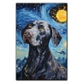 thumbnail image 3 of Thuan Pointer Dog Art Van Gogh-Inspired - Contemporary Abstract Modern Dog Wall Decor - Dog Painting Canvas Canvas Print 11x17 inches Unframed, 3 of 6