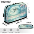 thumbnail image 3 of DIXRUYEE Pencil Case Large Capacity Pencil Bag simple Hummingbird Moon Flowers Birdcage Water Pattern, 3 of 7