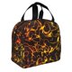 thumbnail image 2 of Easygdp Orange Lightning Bolsa Térmica Premium - Tela Oxford Impermeable, Gran Capacidad, Bolsillo Frontal, Unisex para Trabajo, Escuela, Actividades al Aire Libre y Picnics, 2 of 8