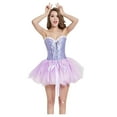 thumbnail image 2 of Womens Dresses Women Gauze High Waist Rainbow Fold Short Skirt Layered Tutu Dancing Skirt, 2 of 5