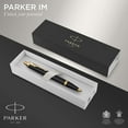 thumbnail image 2 of Parker IM Medium Hardness tip Pen, multicolor Black Lacquer Golden Trim Gift Box Parker Unisex, 2 of 7