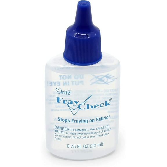 Dritz Fray Check Liquid, 3/4 Fluid-Ounce, 1 Count, Clear Seam Sealant, 0.75 Fl oz 0.75-Fluid Ounce