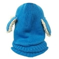 thumbnail image 2 of Wrapables® Winter Warm Knitted Animal Ears Earflap Hood Hat for Baby and Toddlers, Blue, 2 of 4