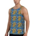 thumbnail image 2 of Pofeuu Sea Turtle Print Men's Workout Tank Tops Sleeveless Muscle Gym Shirt Quick Dry-Medium, 2 of 7