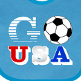 thumbnail image 4 of Inktastic Go, USA- Soccer, Football Boys or Girls Baby Bib, 4 of 4