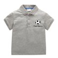 thumbnail image 2 of Coerni Baby Boys And Toddler Short Sleeve Football Print Pol𝐨 Shirt Soccer Birthday Tee Shirt for Boy Sport T-Shirt, 2 of 4