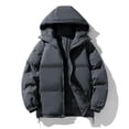 thumbnail image 4 of Xdegoge Womens Puffer Jacket Zip Up Thick Insulated Quilted Padded Winter Coat with Pockets Cold Weather Warm Hooded Outerwear,Sizes M-4Xl, 4 of 7