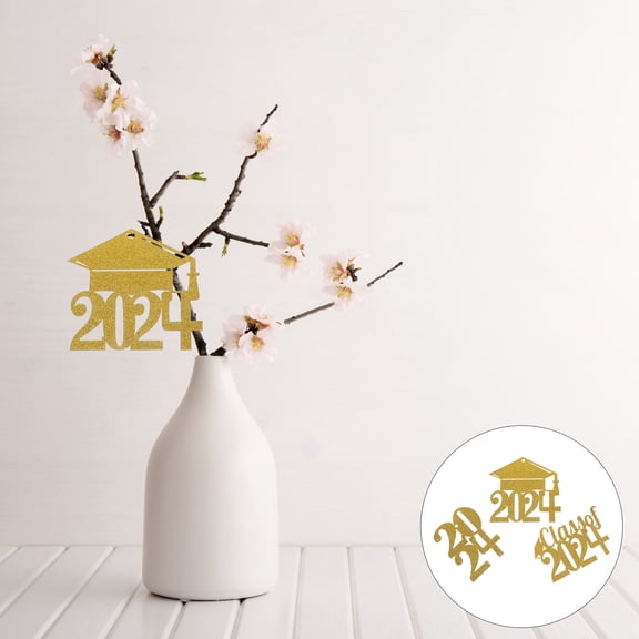 LOLIPPYY 1 Set Graduation Paper Photo Booth Props for Party Decoration Hanging Sign Accessories