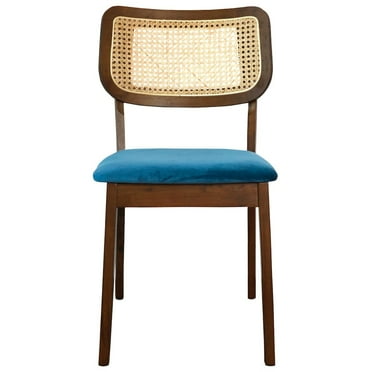 Ashcroft Furniture Kaden Navy Blue Velvet Dining Chair (Set Of 2)