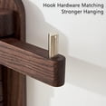 thumbnail image 4 of shiyou-Swivel Coat Rack, Wooden Coat Hooks Wall Mounted, Entryway Hat Rack with 5 Swivel Foldable Arms, Hat Wall Rack for Bathroom, Kitchen, Bedroom, Entryway (Walnut Wood Color), 4 of 4