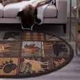 thumbnail image 6 of Novelty Area Rug (3'11'' x 5'3'' Oval) Lodge Multi-Color Indoor Oval Easy to Clean, 6 of 6