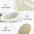 thumbnail image 3 of Slippers Women"s Plush Lined Warm Slippers Solid Sole, 3 of 5