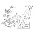 thumbnail image 2 of New Genuine Nissan Holder Assy Headrest,Lock 876026CA0A / 87602-6CA0A OEM, 2 of 10