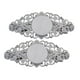 thumbnail image 1 of 2 Piezas de Pinza de Pelo Plateado Elegante de de Latón para Joyas Personalizadas Sunnimix Pinzas de cabello, 1 of 8