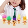thumbnail image 4 of 10cm Troll Doll Model Colored Long Hair Dam Doll Miniature Figurine Ornament Lovely Leprocauns Ugly Elf Doll Action Figure 26s, 4 of 5