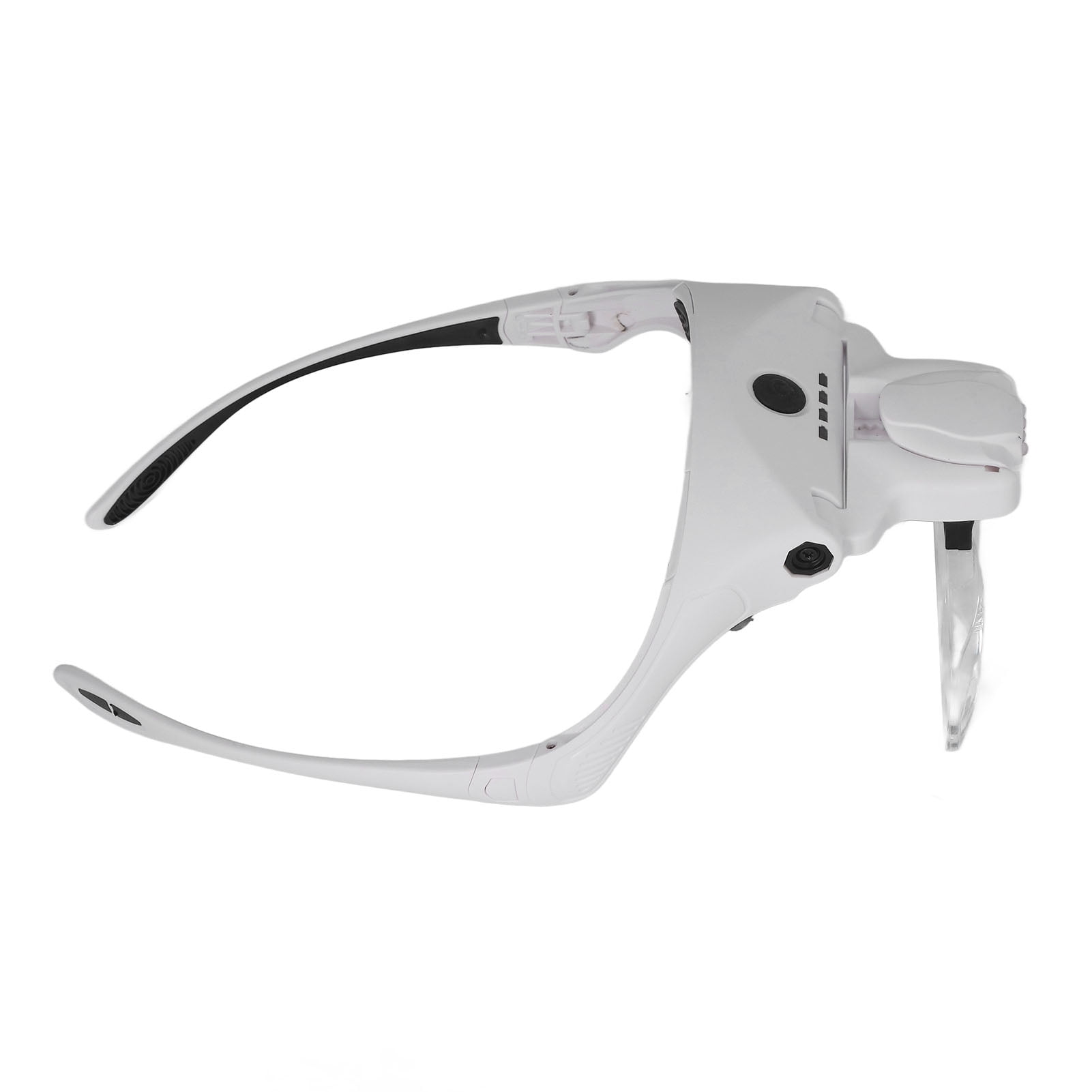 Nieyigj Headband Magnifier USB Charge Acrylic Optical Lenses Ergonomic LED Illuminated Hands Free Magnifying Glass for Reading Crafts Jewelers Repair Work 5 Lenses Kit Included 8.66 inches 22 cm