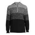 thumbnail image 5 of Tribekka 44 Men's Gradient Mock Neck Quarter Zip Sweater with Long Sleeves, Sizes S-2XL, 5 of 5