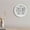 White, variant on Digital Alarm Clock Thermometer Hygrometer Round LCD Display Bedroom Desktop Decor for Temperature Monitoring