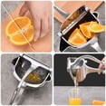 thumbnail image 2 of Heavy Duty Manual Fruit Juicer Press, 2026 New Hand Press Citrus Squeezer With Large Capacity Bowl, Detachable Aluminum Alloy Juice Extractor for Oranges Lemons and Other Fruits(600g), 2 of 8