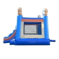 thumbnail image 5 of Pogo Bounce House Crossover Bounce House with Slide, Blue Puppy Dog, 5 of 7