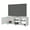 White, variant on Xukmct TV Stand for TVs up to 52", Tv Cabinet with Open Shelves and 1 Door, Media Entertainment Center for Living Room, Bedroom, White