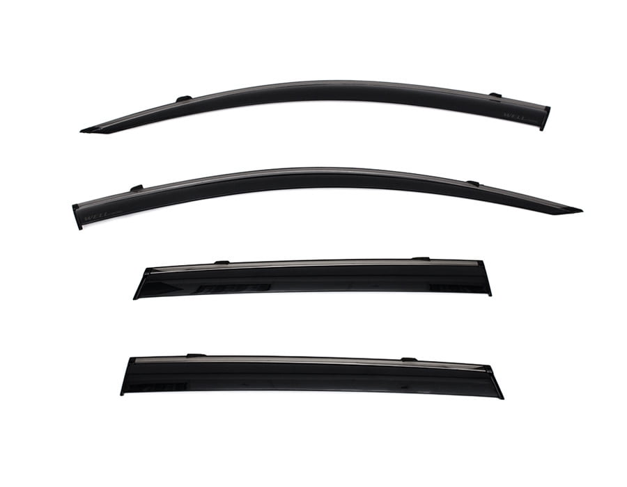 Wellvisors Side Window Visors Deflectors Rain Guards With Black Trim