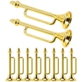 thumbnail image 1 of FUTUREORYY 10Pcs Miniature Trumpet Decor Golden Trumpet Shape for Photography Cognitive Ability Enhancement, 1 of 5
