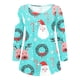 thumbnail image 5 of Tops Para Mujer Salir Tops Casual Manga Larga Botón Abierto Cuello Redondo Ajuste Suelto Túnica Plisada Blusa Odeerbi ODB150523, 5 of 6