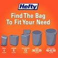 thumbnail image 3 of Hefty Load & Carry Heavy Duty Contractor Large Trash Bags, 42 Gallon, 14 Count, 3 of 10
