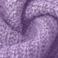 thumbnail image 4 of Women's Long Batwing Sleeve Sweater Solid Casual Oversized Crochet Knit Tops Purple M, 4 of 8