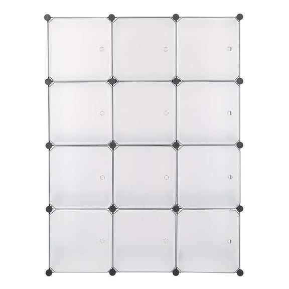 UBesGoo 12 Cubes Modular Portable Closet Wardrobe Clothes Organizer Plastic