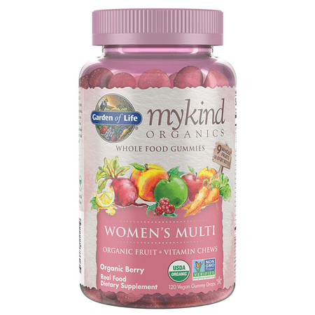 Garden of Life Organics Women s Gummy Multi  Berry  120 Organic Fruit Chews
