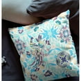 thumbnail image 4 of Amrita Sen Broadcloth Zippered Pillow With WhiteBlue Finish CAPL303BrCDSZP26x26, 4 of 5