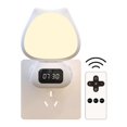 thumbnail image 1 of Smart Rotating Cat Ear Lamp with Remote Control Brightness Adjustables Bedsides Light for Bedroom, 1 of 5