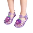 thumbnail image 5 of FSYBOA Girls Jelly Sandals Size 11.5(Little Kids), Waterproof Adjustable Strap Closed Toe School Girls Beach Shoes Purple, 5 of 5