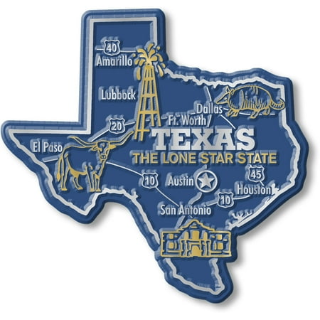 

Texas Giant State Magnet by Classic Magnets 3.9 x 3.7