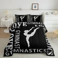thumbnail image 2 of Feelyou Gymnastics Sports Queen Comforter Set, Ballet Princess Bedding Sets, Teens Kids Girls Women Reversible Bedding Comforter Set, Microfiber Bedroom Decor, 3 Pieces, 2 of 8