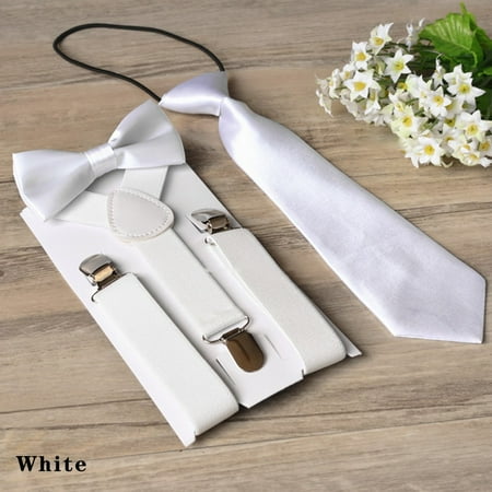 

Kids Suspender & Bow Tie Sets for Boys Girls Children Elastic & Adjustable