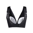 thumbnail image 2 of INSPIRE CHIC Women's Ruched Front Plus Size Full Coverage Padded Cami Bra Black 48/110 Fit 44C, 2 of 6