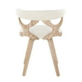 thumbnail image 4 of LumiSource White Washed Wood, Cream Fabric Gardenia Chair, 4 of 4