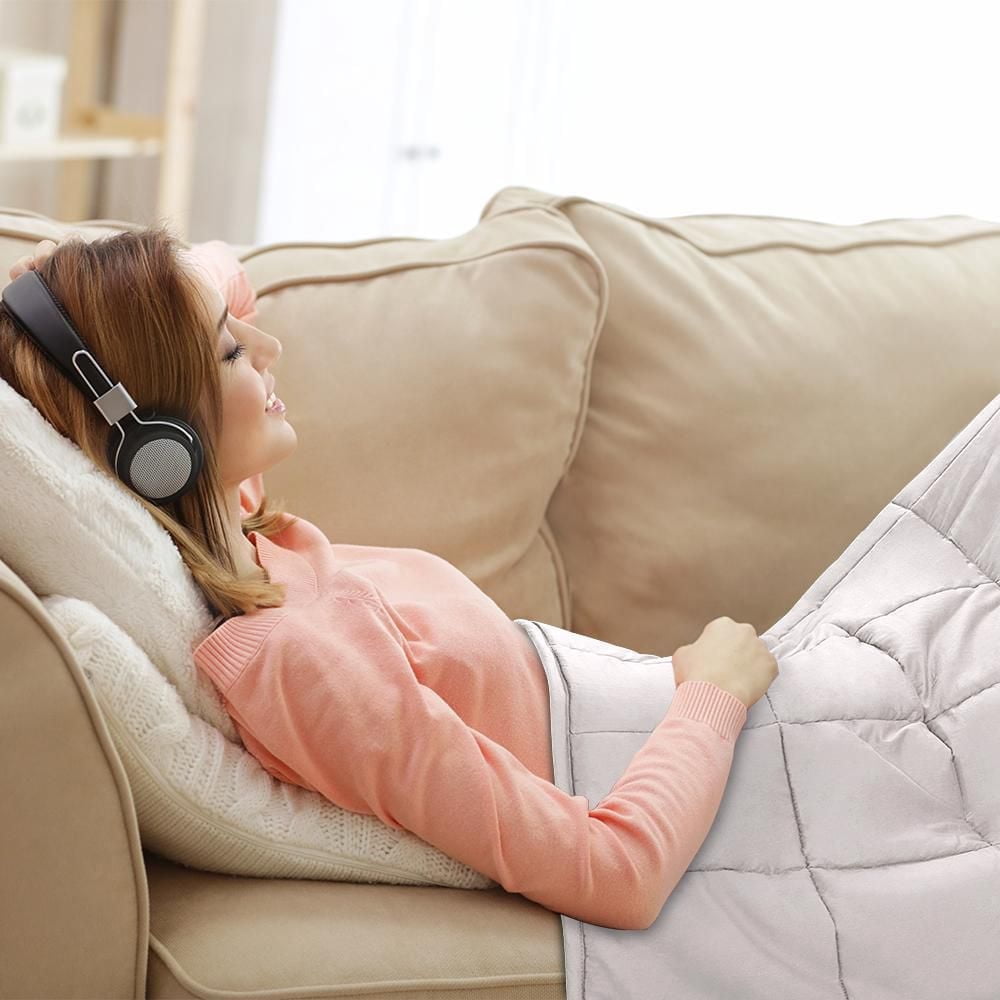 NEX Microfiber Weighted Blanket with Removable Duvet Cover