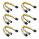 thumbnail image 2 of Cable divisor de conector de fuente de alimentación PCI a 2x (6 + 2) de 30 cm 6 piezas, 2 of 9